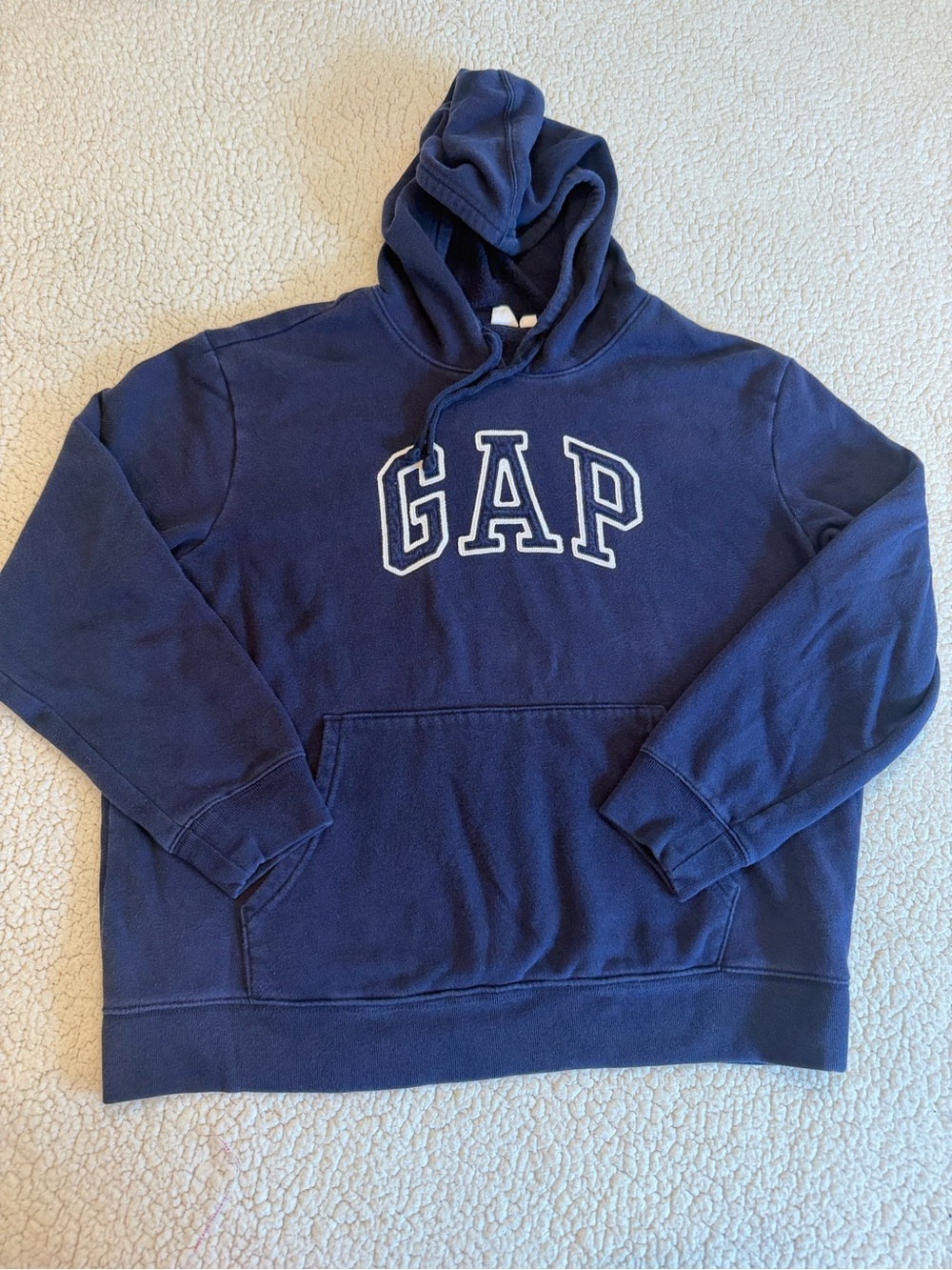 GAP Men's Navy Pullover Hoodie L